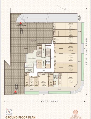 urban-grandeur-bldg-2 Urban Grandeur Bldg 2 Cluster Plan for ground Floor