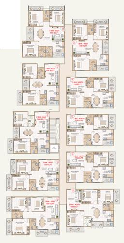  chourasia-revanta Chourasia Revanta Cluster Plan from 1st to 4th Floor