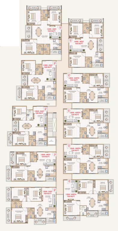  chourasia revanta Chourasia Revanta Cluster Plan from 1st to 4th Floor