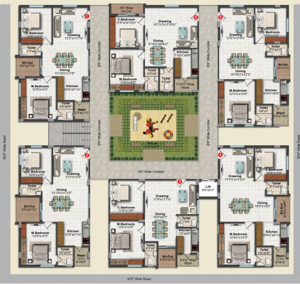  pride GSLN Pride Cluster Plan from 1st to 5th Floor