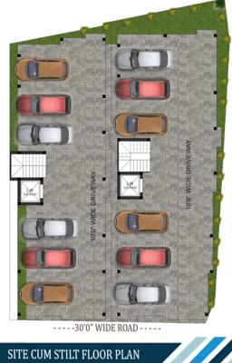 sri-sai-nidhi-flats Block A And Block B Stilt Cluster Plan