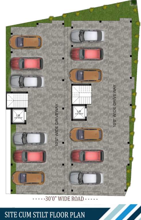  sri sai nidhi flats Block A And Block B Stilt Cluster Plan