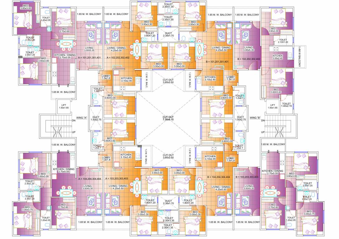  divine park Building 1 Cluster Plan