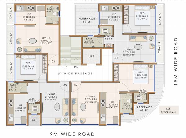  arpan Guru Arpan Cluster Plan for 1st Floor