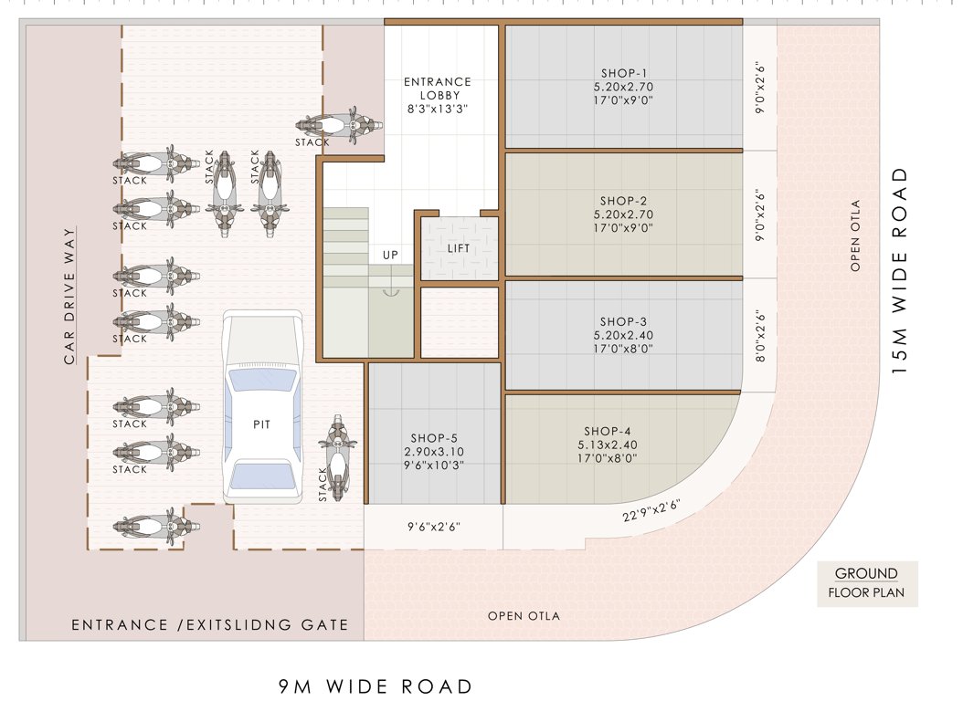  arpan Guru Arpan Cluster Plan for ground Floor