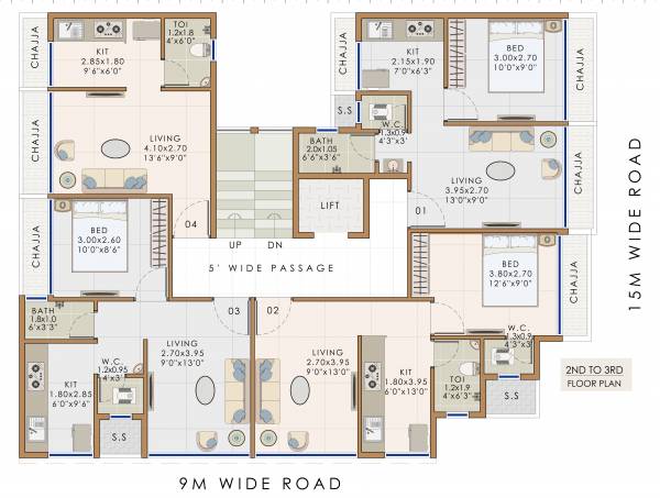  arpan Guru Arpan Cluster Plan from 2nd to 3rd Floor