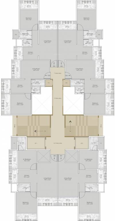  paradise Paradise Cluster Plan From 2nd To 7th Floor