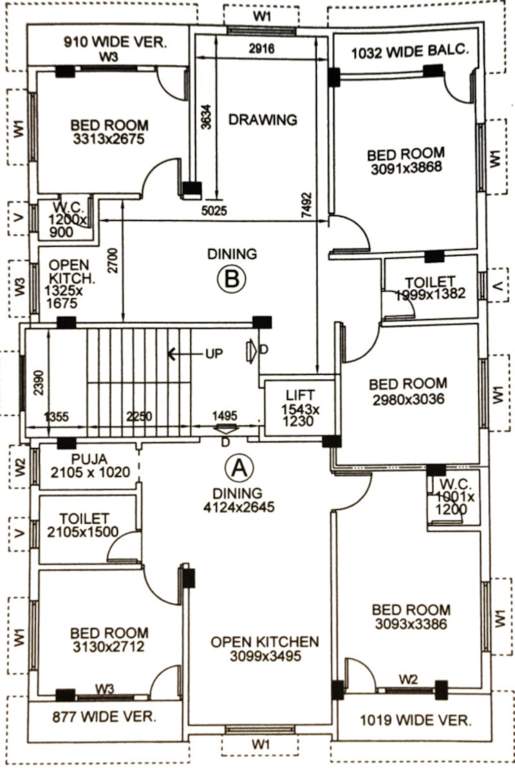 orchid apartment Orchid Apartment Cluster Plan For 2nd Floor