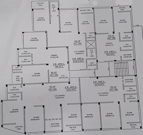  royal-mansion Royal Mansion Cluster Plan For 1st Floor 