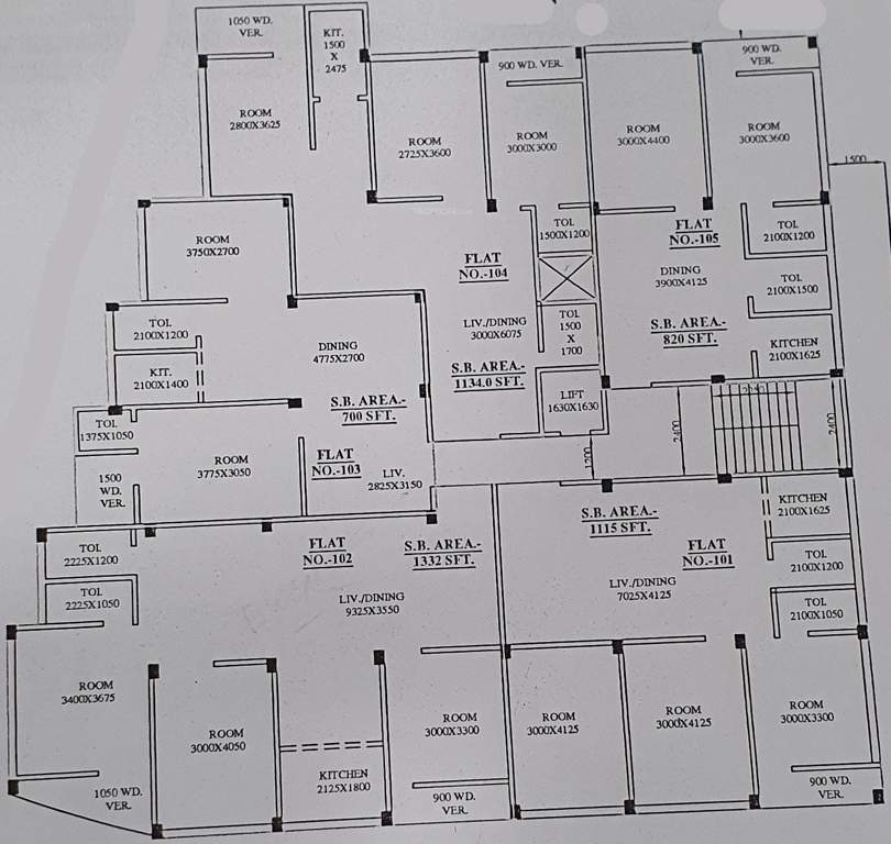  royal mansion Royal Mansion Cluster Plan For 1st Floor 