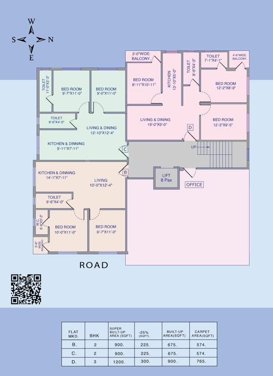  prestige Prestige Cluster Plan for typical Floor