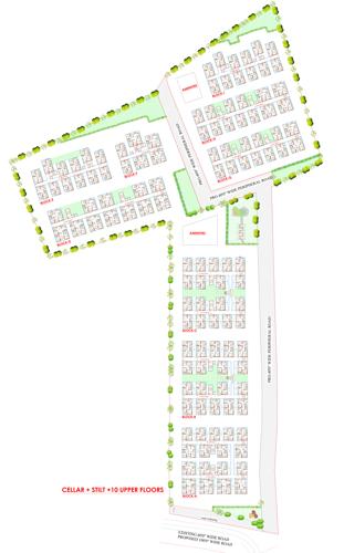 happy-homes Cluster Plan Block A,B,D,F,G,H And I Typical Floor Plan