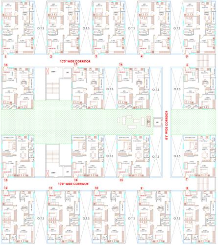  happy-homes Cluster Plan Block B From 1st To 2nd Floor