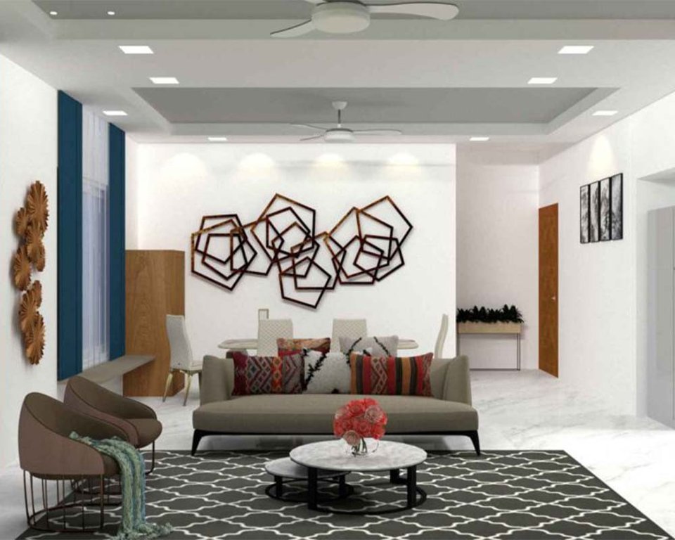  joyville hadapsar 4bhk duplex Living Area
