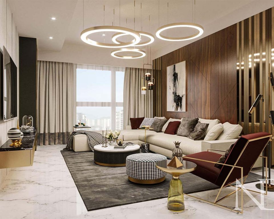  joyville hadapsar 4bhk duplex Living Area