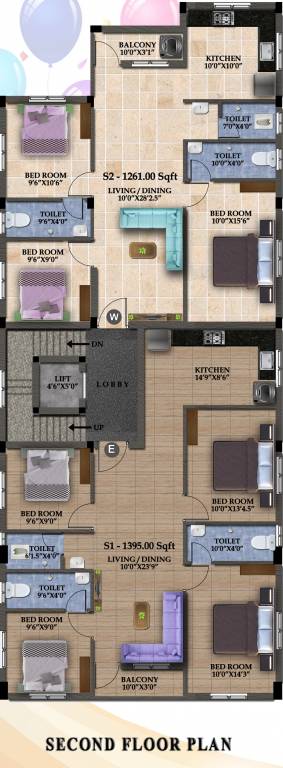  ganesh flats Ganesh Flats Cluster Plan for 2nd Floor