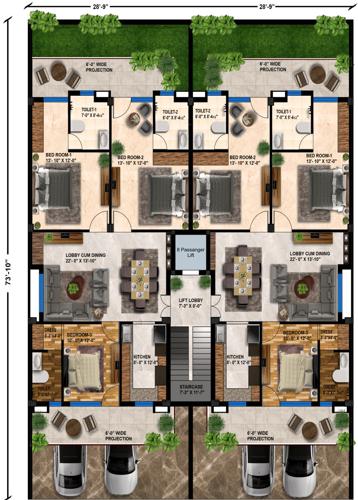  grand-avenue Grand Avenue Cluster Plan from 1st to 4th Floor