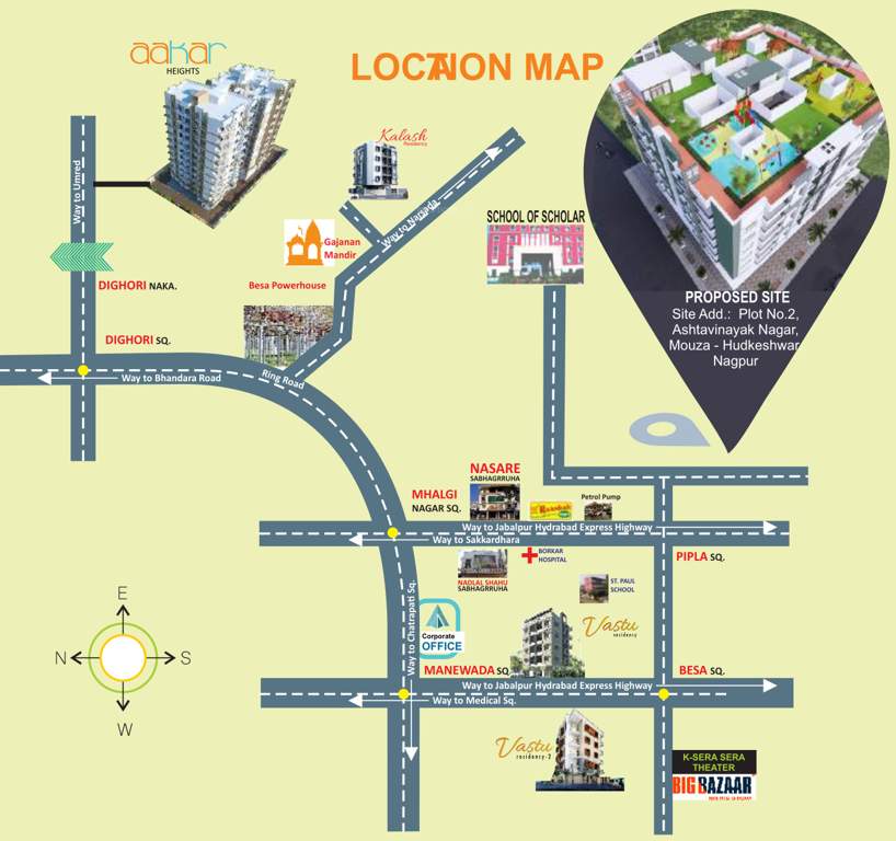 vastu square Location Plan