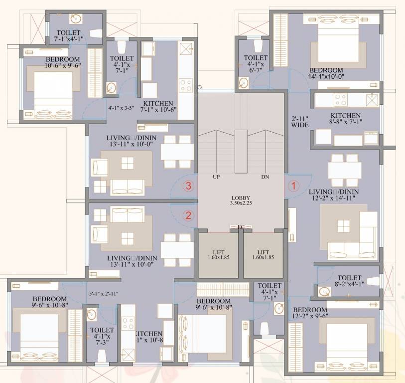  rosewood Monarch Rosewood Cluster Plan