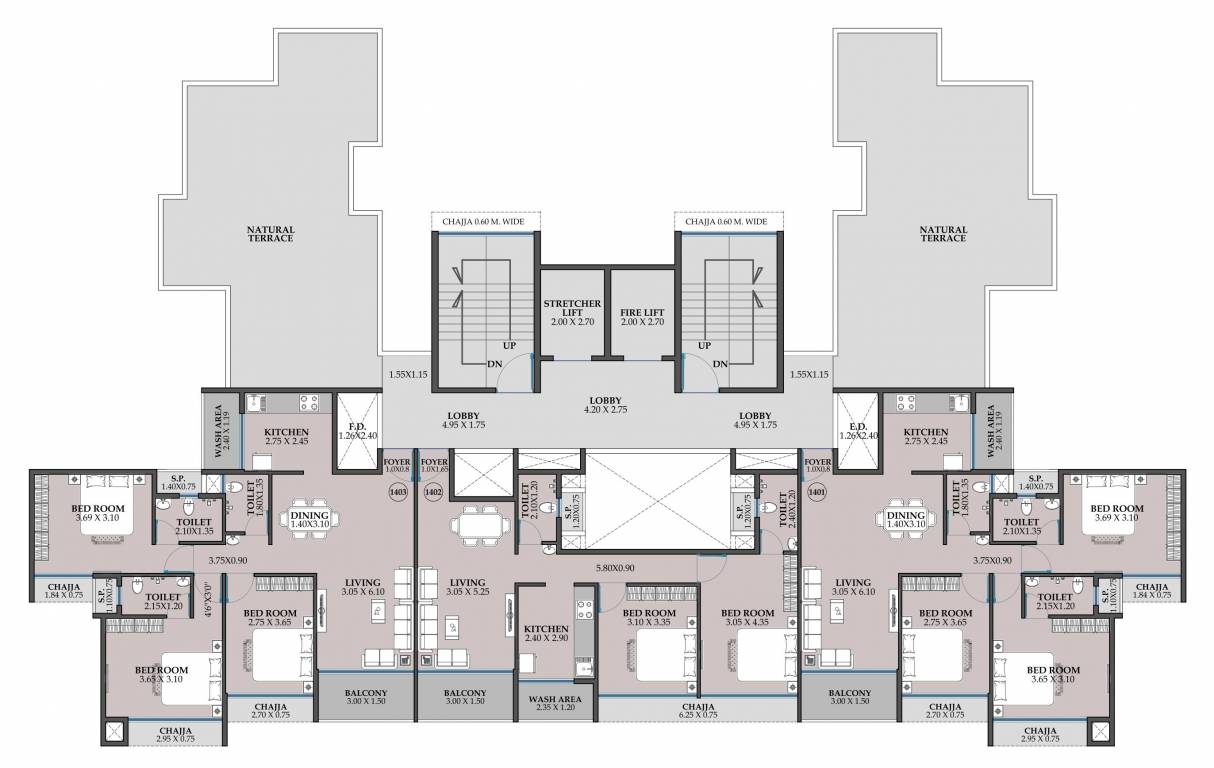  one 27 One 27 Cluster Plan for 14th Floor