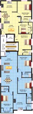  gokulam-nivas Gokulam Nivas Cluster Plan For 3rd Floor