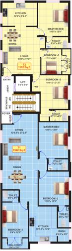  gokulam-nivas Gokulam Nivas Cluster Plan For 3rd Floor