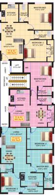  gokulam-nivas Gokulam Nivas Cluster Plan From 1st To 2nd Floor