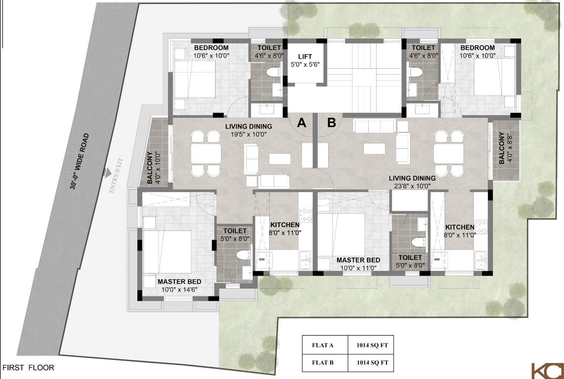  mylai marie agam Mylai Marie Agam Cluster Plan for 1st Floor