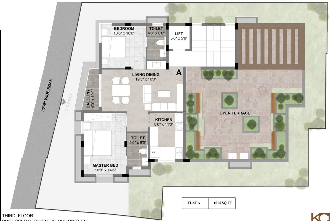  mylai marie agam Mylai Marie Agam Cluster Plan for 3rd Floor