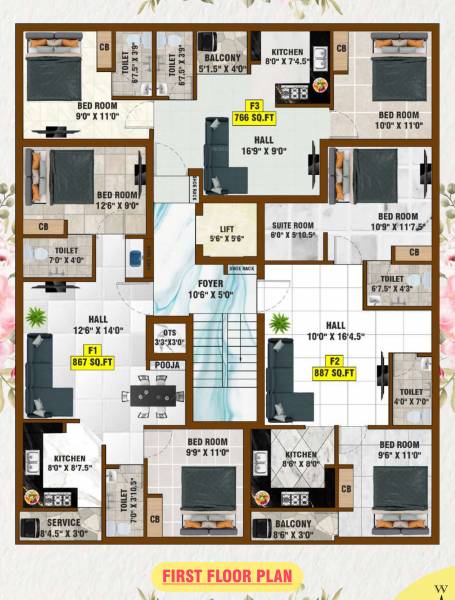 Sai Hazel Cluster Plan For 1st Floor sai-hazel Sai Hazel Cluster Plan For 1st Floor