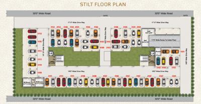  greater-infras-honesty Honesty Cluster Plan for Stilt Floor