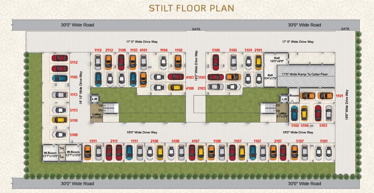 greater infras honesty Honesty Cluster Plan for Stilt Floor