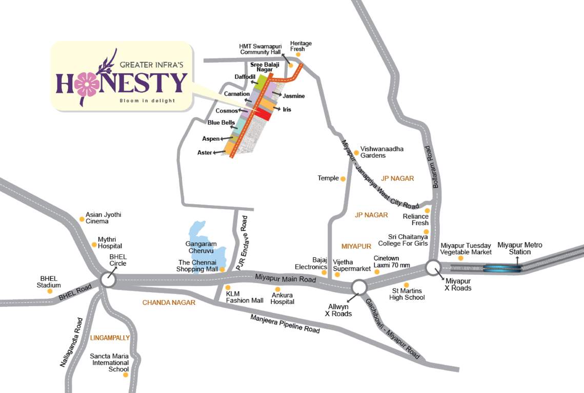  honesty Location Plan