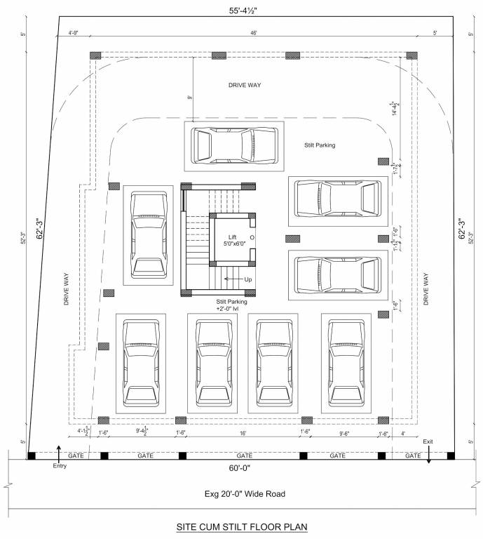  om sakthi flats Om Sakthi Flats Stilt Cluster Plan