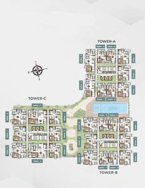  minara Tower A To C Typical Cluster Plan