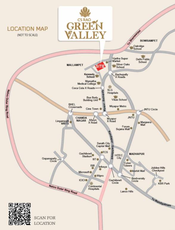  c s rao green valley Location Plan