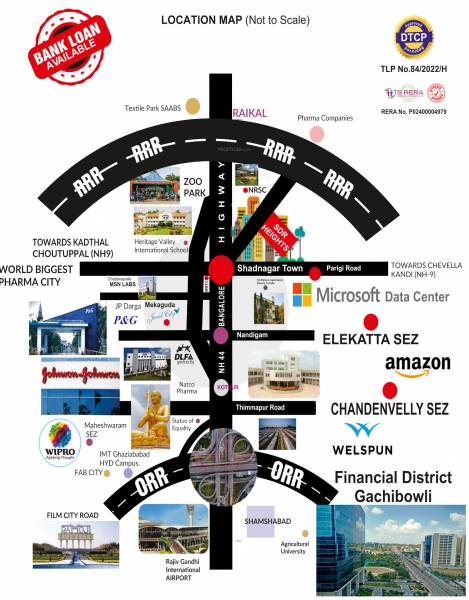  eeshanyas-sdr-heights-at-shadnagar-town Location Plan