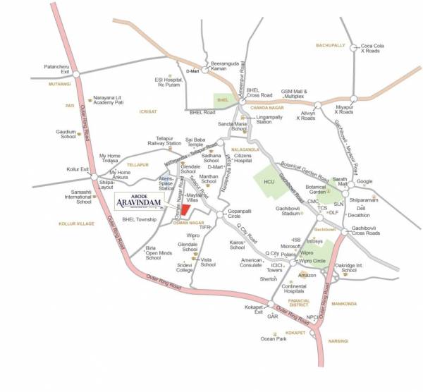  aravindam Location Plan