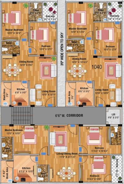  marigold Dhamam Marigold Typical Cluster Plan