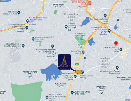  anmol-avalon-towers Location Plan