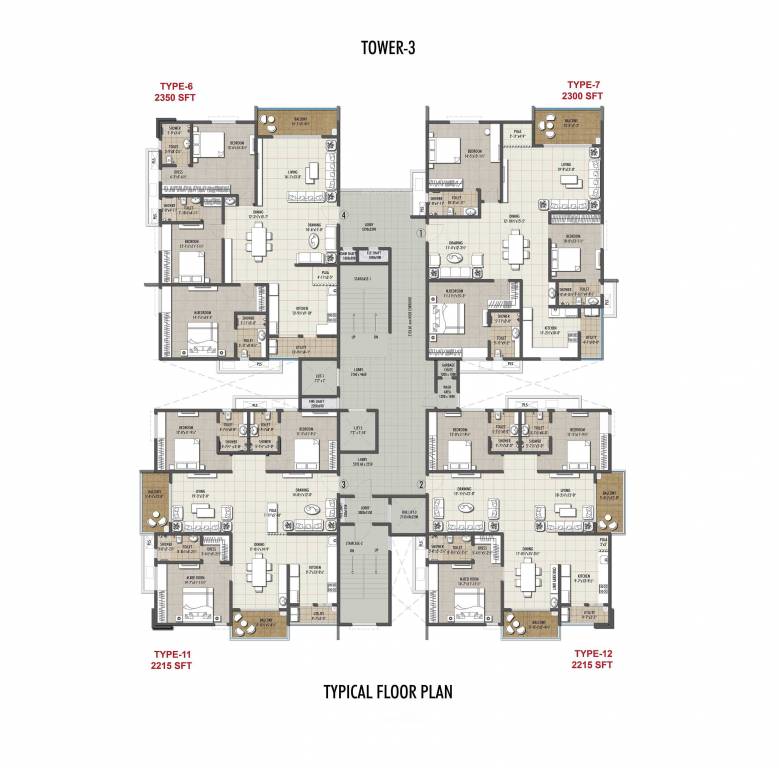 cornerstone Tower 3 Cluster Plan