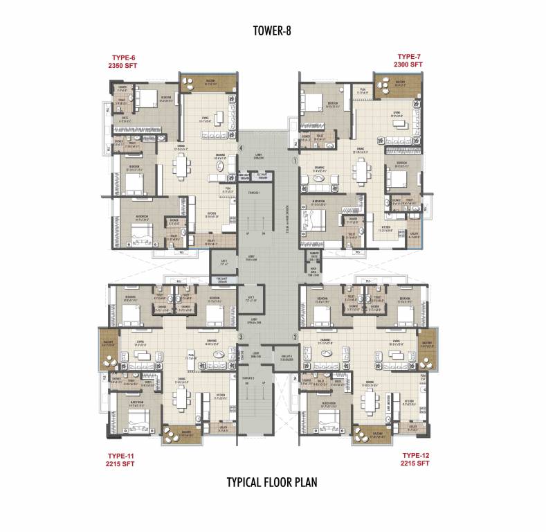 cornerstone Tower 8 Cluster Plan