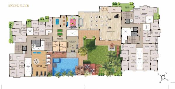  prestige-residences Tower 1,2 Cluster Plan for 2nd Floor