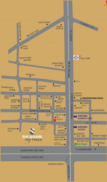  shubham-sky-track Location Plan