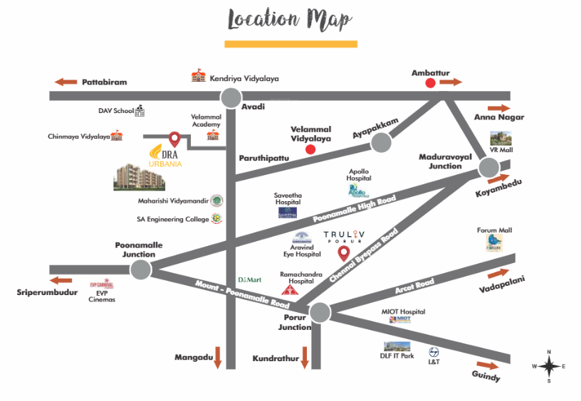 urbania Location Plan