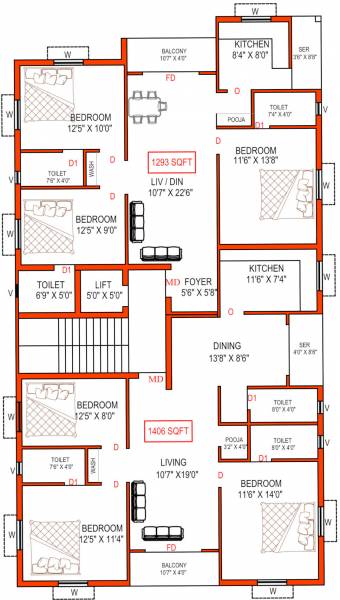 Perfect Panthea Cluster Plan For 1st And 3rd Floor panthea Perfect Panthea Cluster Plan For 1st And 3rd Floor