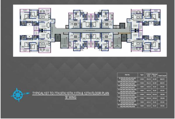  seventy-7-skyway A And B Wing Cluster Plan