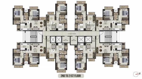  gaondevi-crown Gaondevi Crown Cluster Plan