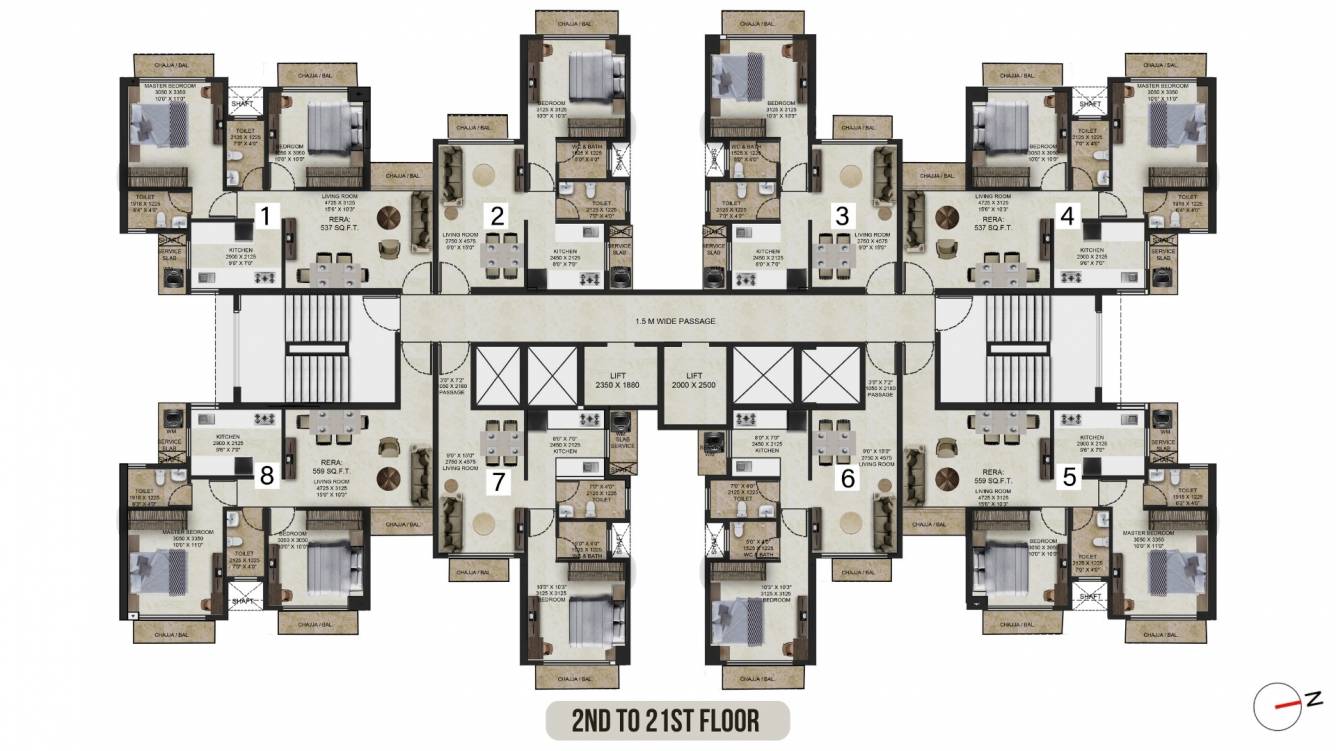  gaondevi crown Gaondevi Crown Cluster Plan