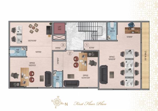  bliss Bliss Cluster Plan For 1st Floor